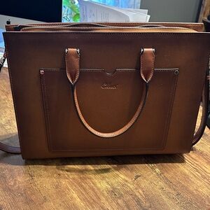 Cluci leather briefcase